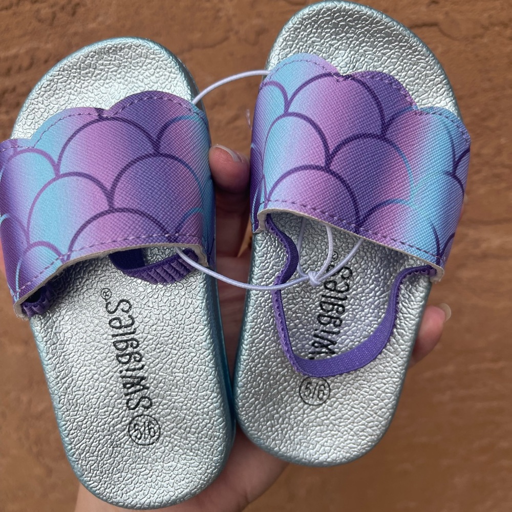Swiggles Girl Sandals Mermaid design. NWOT